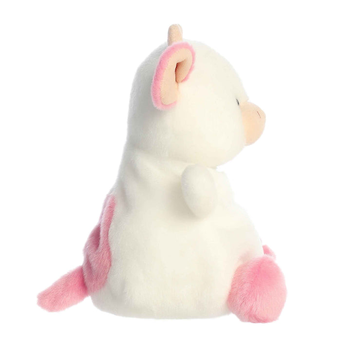 Palm Pals Party Sized 8 Inch Belle the Strawberry Cow Plush Toy