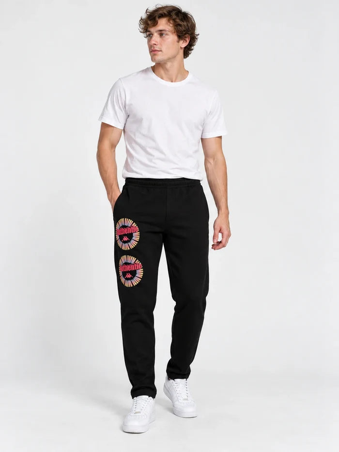 Pantalon Kappa Authentic Graphik Giachi Ar Negro — vista principal