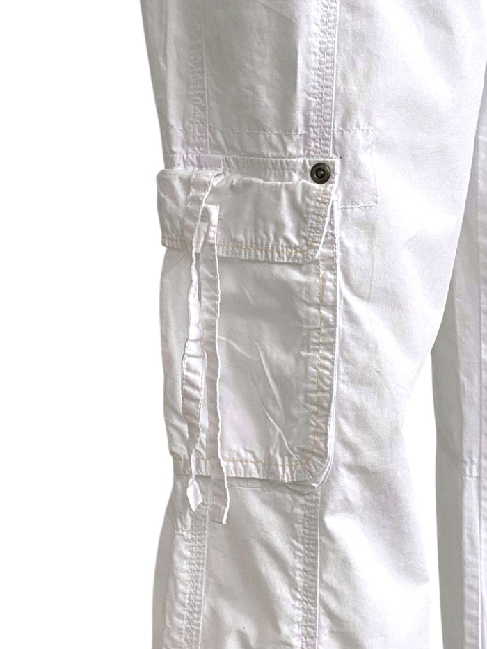 pantalone anni 2000 bianco