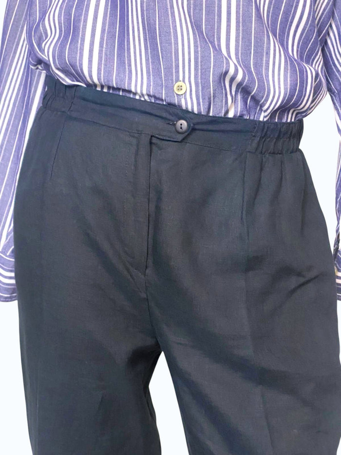 pantalone uomo dritto in lino