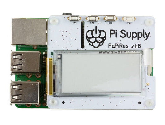 PaPiRus ePaper / eInk Screen HAT for Raspberry Pi - Medium [Discontinued] by Pi Supply - The Pi Hut