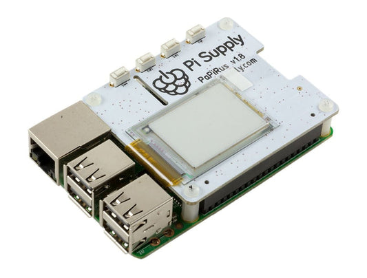 PaPiRus ePaper / eInk Screen HAT for Raspberry Pi - Multi Screen [Discontinued] by Pi Supply - The Pi Hut