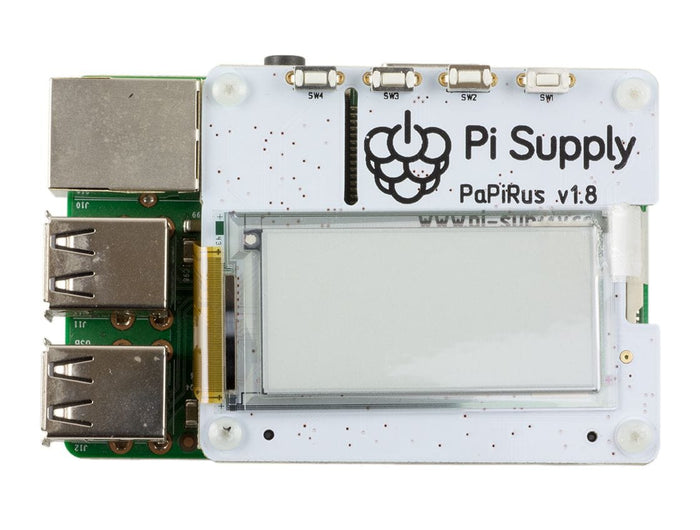 PaPiRus ePaper / eInk Screen HAT for Raspberry Pi - Multi Screen [Discontinued] by Pi Supply - The Pi Hut