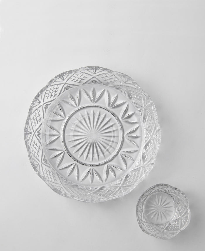 Paris Collection 2 Piece Chip & Dip - Transparent