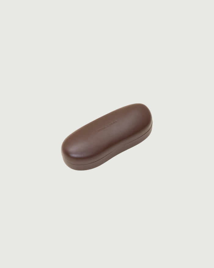 Ganache::Blobject Hardcase Eyewear case brown  front diagonal