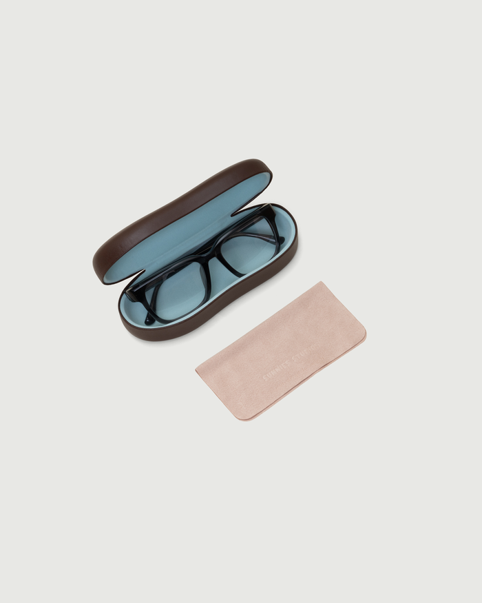Ganache::Blobject Hardcase Eyewear case brown  top