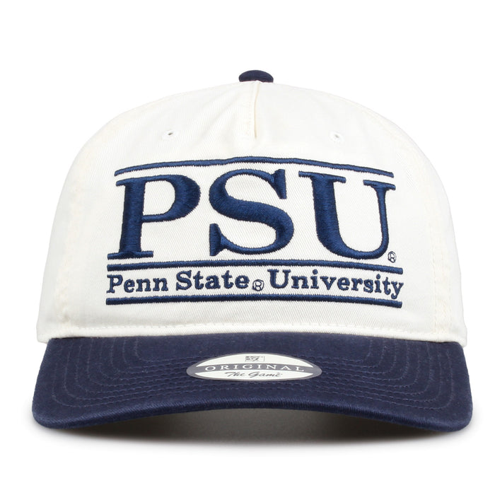 Penn State Original Bar snapback hat with embroidered school design, front view