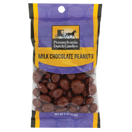 Pennsylvania Dutch Co. Chocolate Covered Peanuts Candy Peg Bag - 12 Count