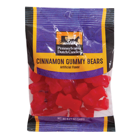Pennsylvania Dutch Co. Cinnamon Bears Gummy Candy Peg Bag - 12 Count