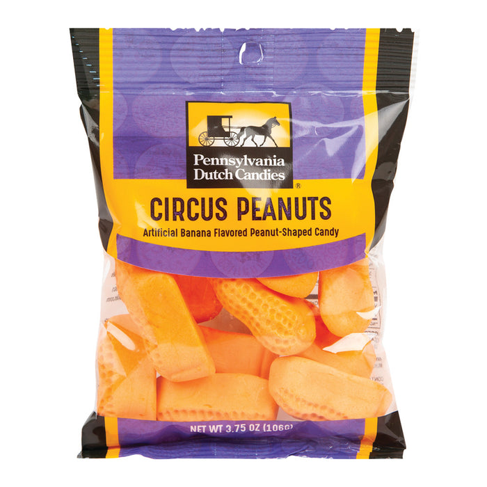 Pennsylvania Dutch Co. Circus Peanuts Candy Peg Bag - 12 Count