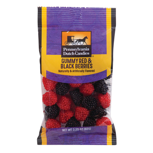Pennsylvania Dutch Co. Raspberries Gummy Candy Peg Bag - 12 Count