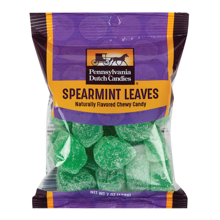 Pennsylvania Dutch Co. Spearmint Leaf Delights Gummy Candy Peg Bag - 12 Count
