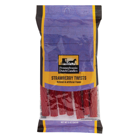 Pennsylvania Dutch Co. Strawberry Licorice Twists Peg Bag - 12 Count