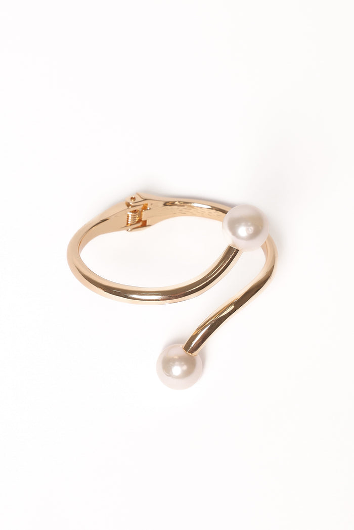 Petal and Pup USA ACCESSORIES Petra Cuff - Gold/Pearl One Size