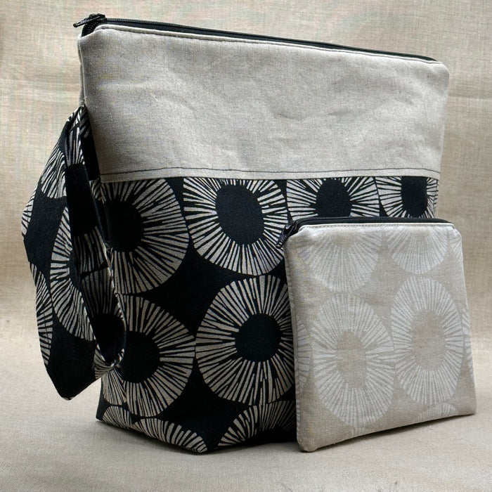 Pineapple Slice - Project Bag with Coordinating Notions Pouch