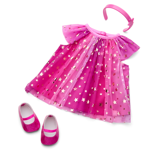 Pink Party-Ready Dress for Bitty Baby® Dolls
