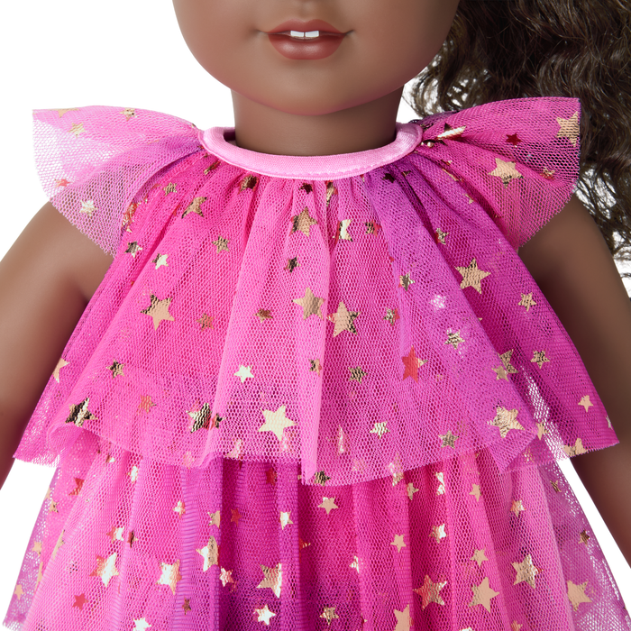 Pink Party-Ready Dresses for Girls & 18-inch Dolls