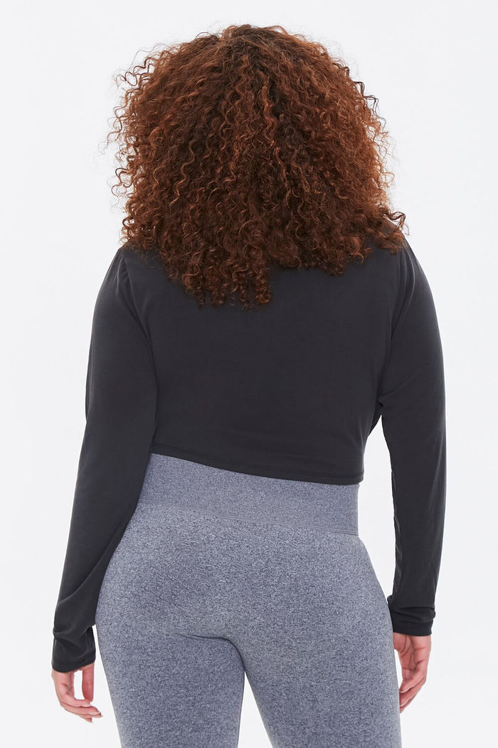 Plus Size Active Twisted Top