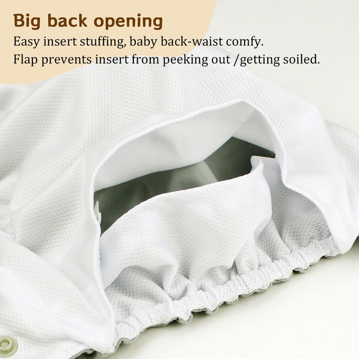 POCKET DIAPER 3.0 WITH INSERTS - 6 PACK(Food Meeting)