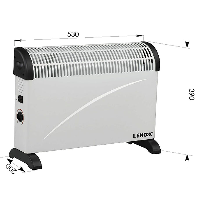 Portable Convector Heater  2000W, 3 Heat Settings -Home Living Store - -