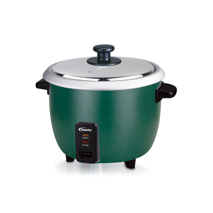 PowerPac 0.6L Rice Cooker with Aluminium inner pot  (PPRC2) Green