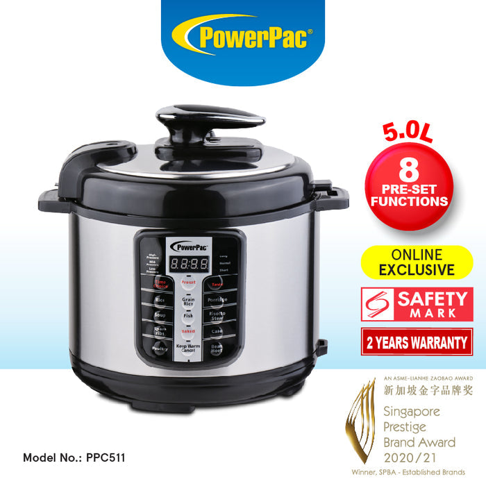PowerPac 5L Electric Pressure Cooker 5.0L (PPC511)