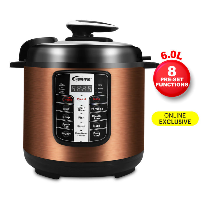 PowerPac 6L Electric Pressure Cooker 6.0L (PPC611)