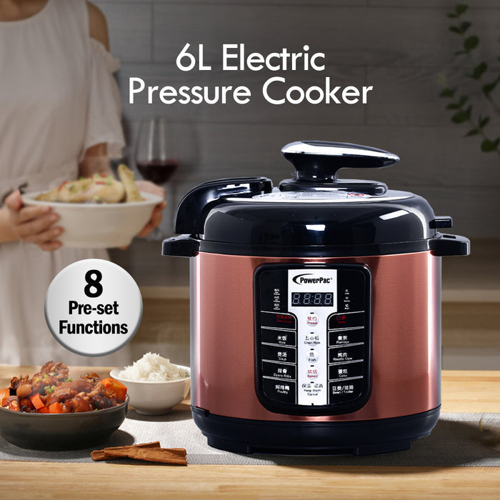 PowerPac 6L Electric Pressure Cooker 6.0L (PPC611)