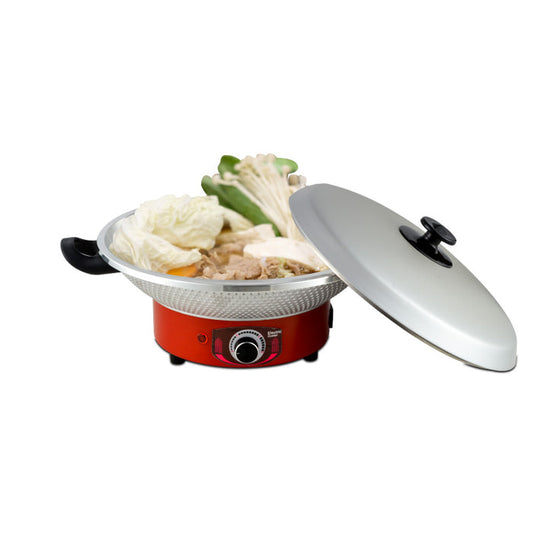 PowerPac Electric Wok, Steamboat, Multi Cooker, Frying Pan 12 Inch (PPEC815)