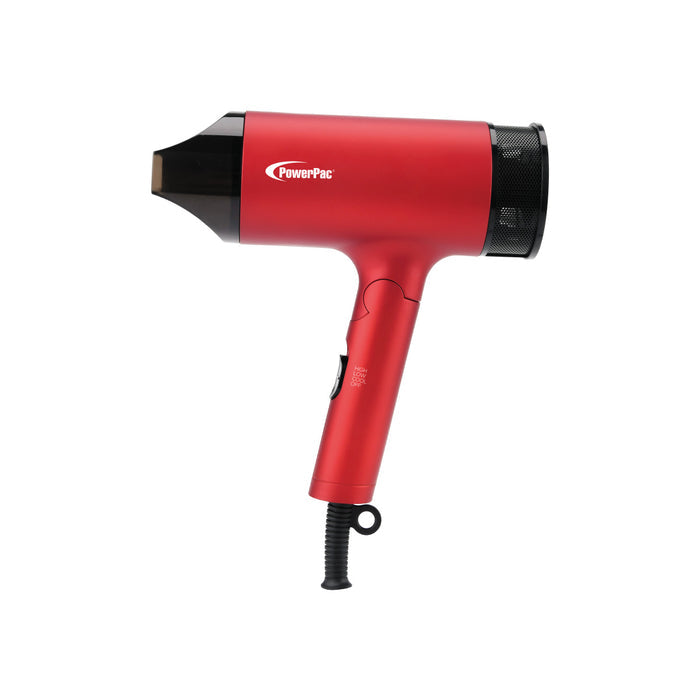 PowerPac Turbo Hair Dryer with cool air, Foldable Hair Dryer 1600W (PPH1600A)