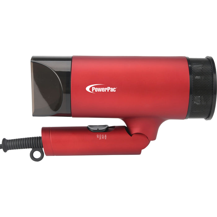 PowerPac Turbo Hair Dryer with cool air, Foldable Hair Dryer 1600W (PPH1600A)
