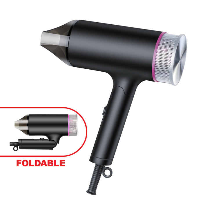 PowerPac Turbo Travel Hair Dryer, Foldable Hair Dryer, 1600W (PPH2600)