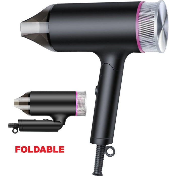 PowerPac Turbo Travel Hair Dryer, Foldable Hair Dryer, 1600W (PPH2600)