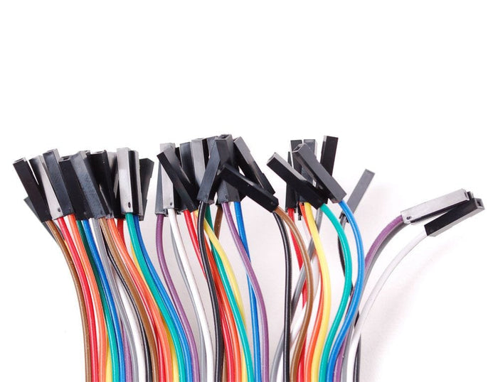 Premium Jumper Wires 40pk (Male/Female) 100mm by ModMyPi - The Pi Hut