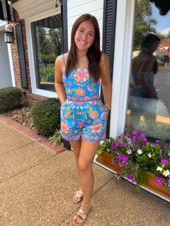Printed Floral Romper