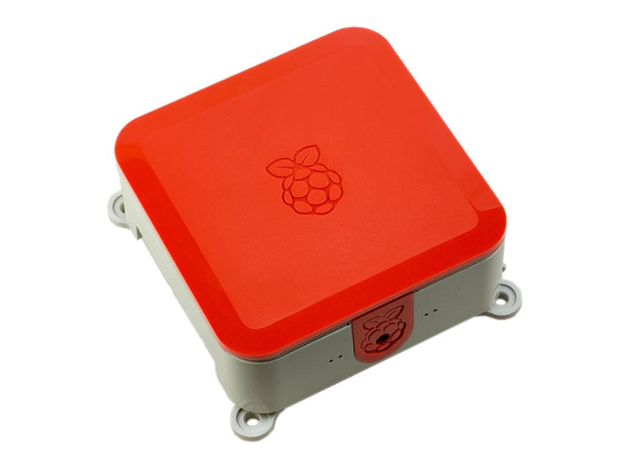 Quattro Case - Raspberry Pi VESA & HDD Case (White/Red) [discontinued] by OneNineDesign - The Pi Hut