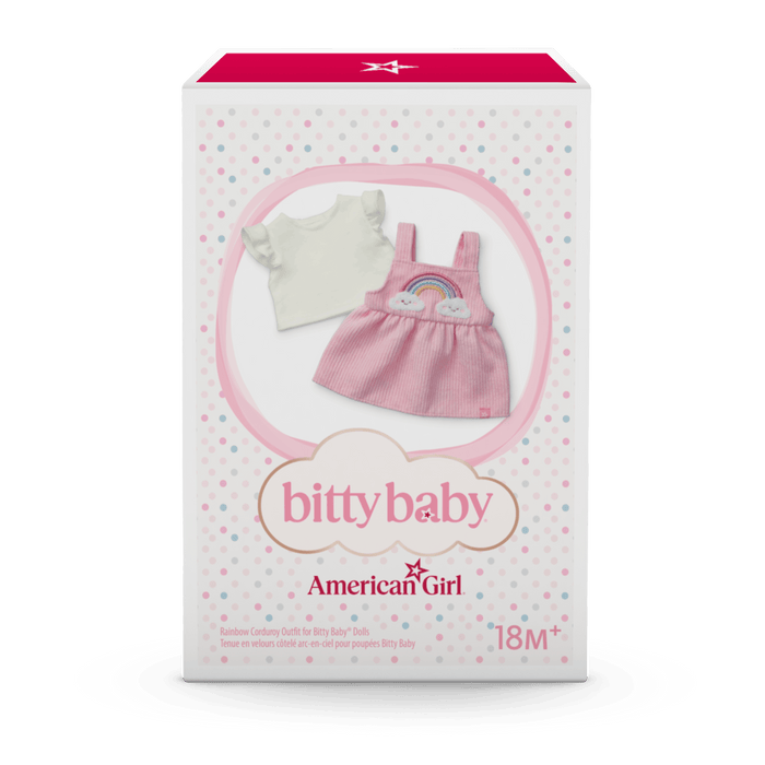 Rainbow Corduroy Outfit for Bitty Baby® Dolls