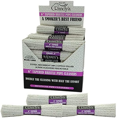 Randy's Black Label 6" Tapered Bristle Pipe Cleaners 44ct