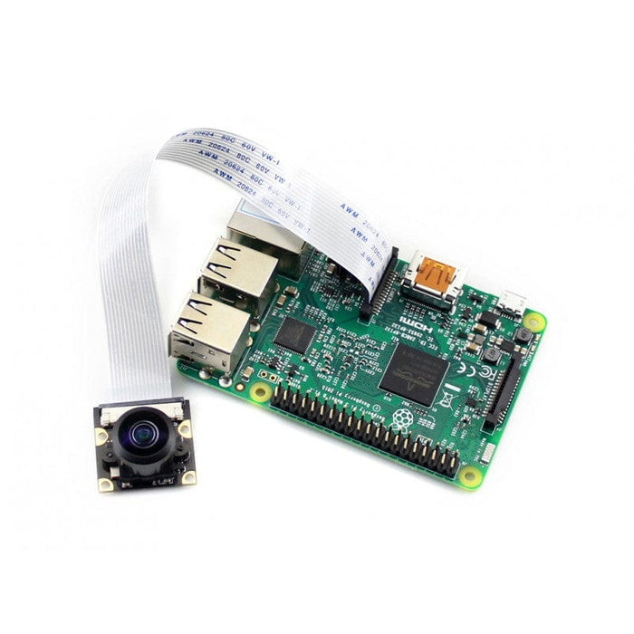 Raspberry Pi Camera Board - Fisheye 222° Lens (5MP) [Discontinued] by Waveshare - The Pi Hut