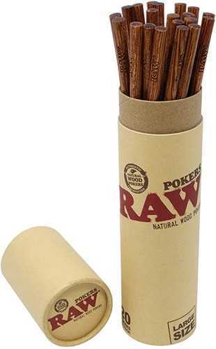 RAW Large Wood Pokers 20ct