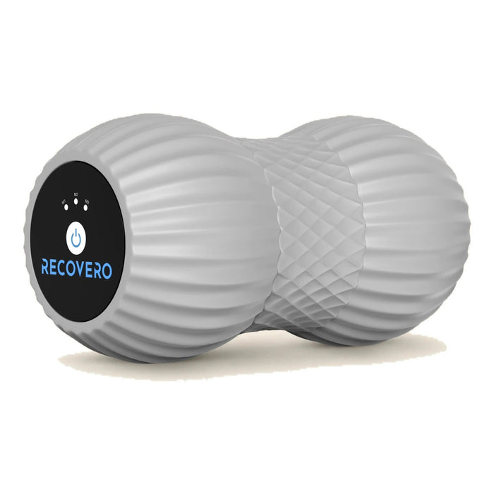 RECOVERO ROLL vibrating peanut massage roller in grey