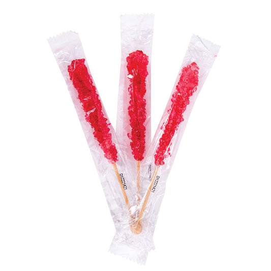Red Cherry Hard Candy Sticks - 100 Count