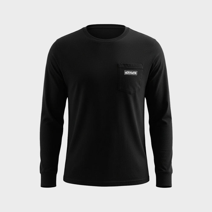 Red, White & Blue Collar - Pocket Long Sleeve