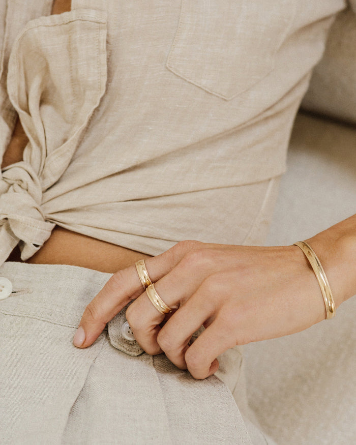 gold stacking rings