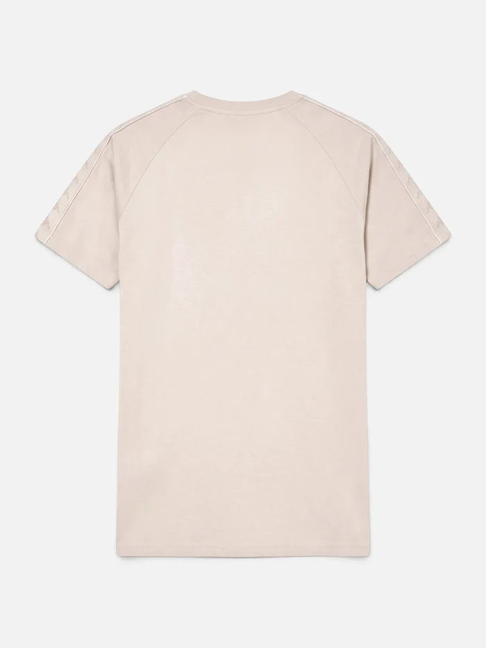 Remera Kappa 222 Banda Balima Gris Lt - Blanco