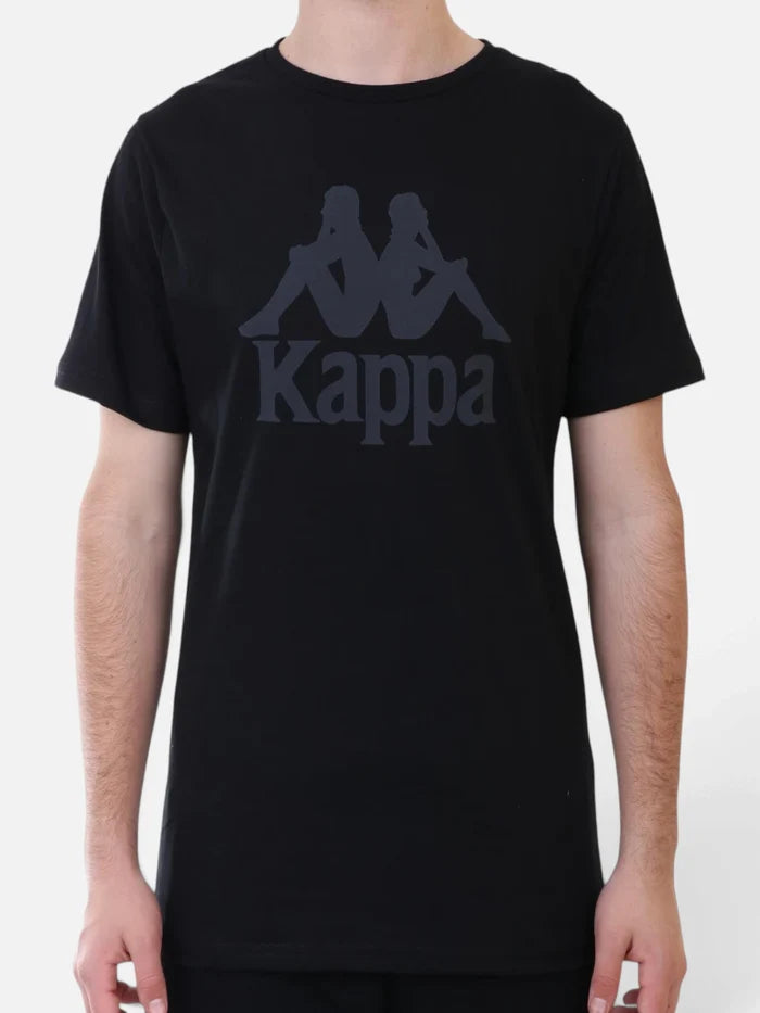 Remera Kappa Authentic Tahitix Negro