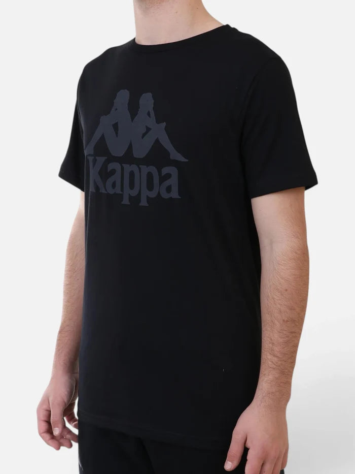 Remera Kappa Authentic Tahitix Negro