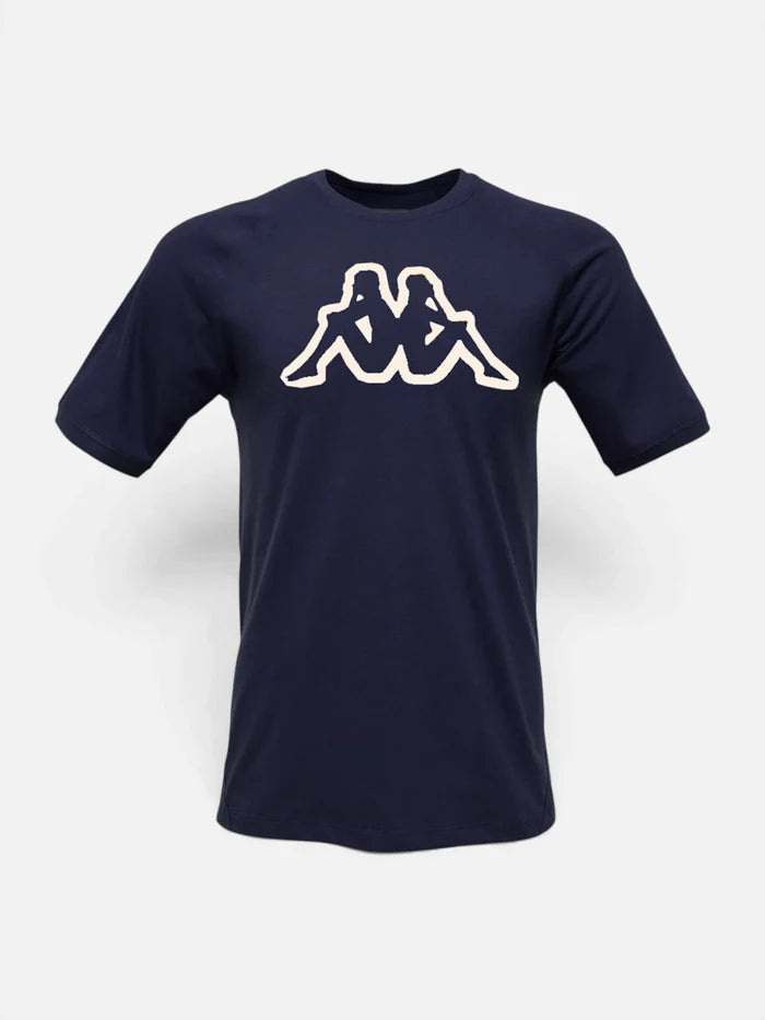 Remera Kappa Logo Syaro T-Shirt Azul Marine