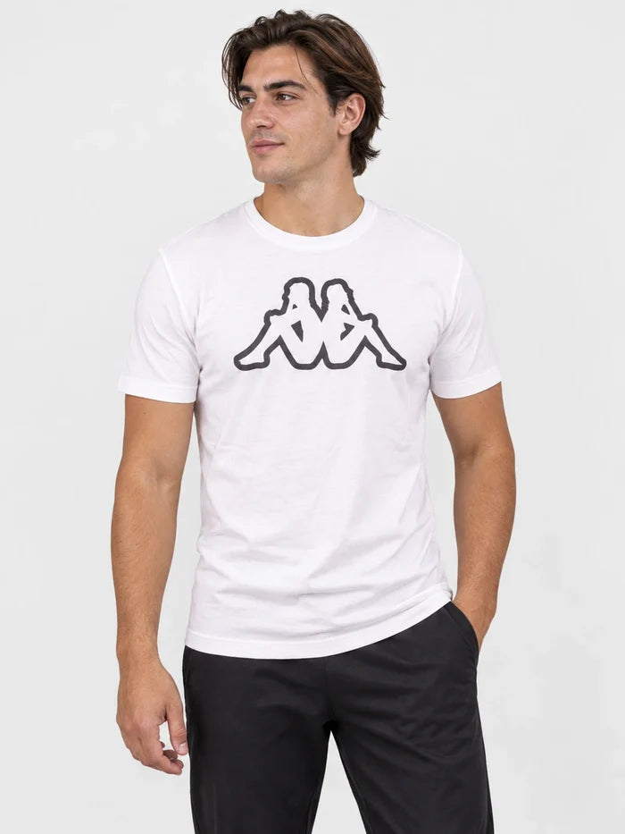 Remera Kappa Logo Syaro T-Shirt Bright Blanco — vista principal