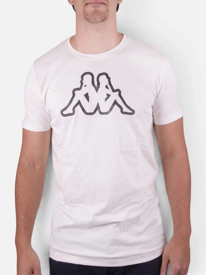 Remera Kappa Logo Syaro T-Shirt Bright Blanco